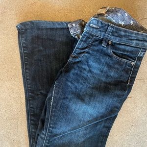 Vintage Paige low rise boot cut jeans